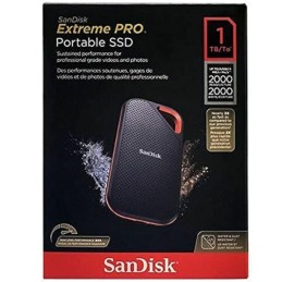 SANDISK E81 Extreme Pro Portable External SSD V2 1TB – Black (SDSSDE81-1T00-G25)