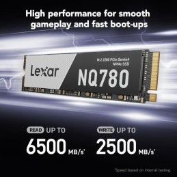 LEXAR LNQ780 Internal SSD M.2 PCIe Gen 4×4 NVMe 2280 – 1TB (LNQ780X001T-RNNNG)