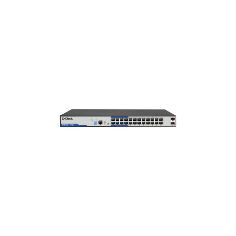 D-Link 26-Port Gigabit Smart Managed PoE+ Switch – DGS-F1210-26PS