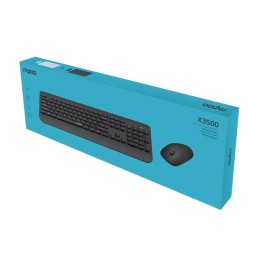Rapoo X3500 Wireless Keyboard & Mouse Combo – Black
