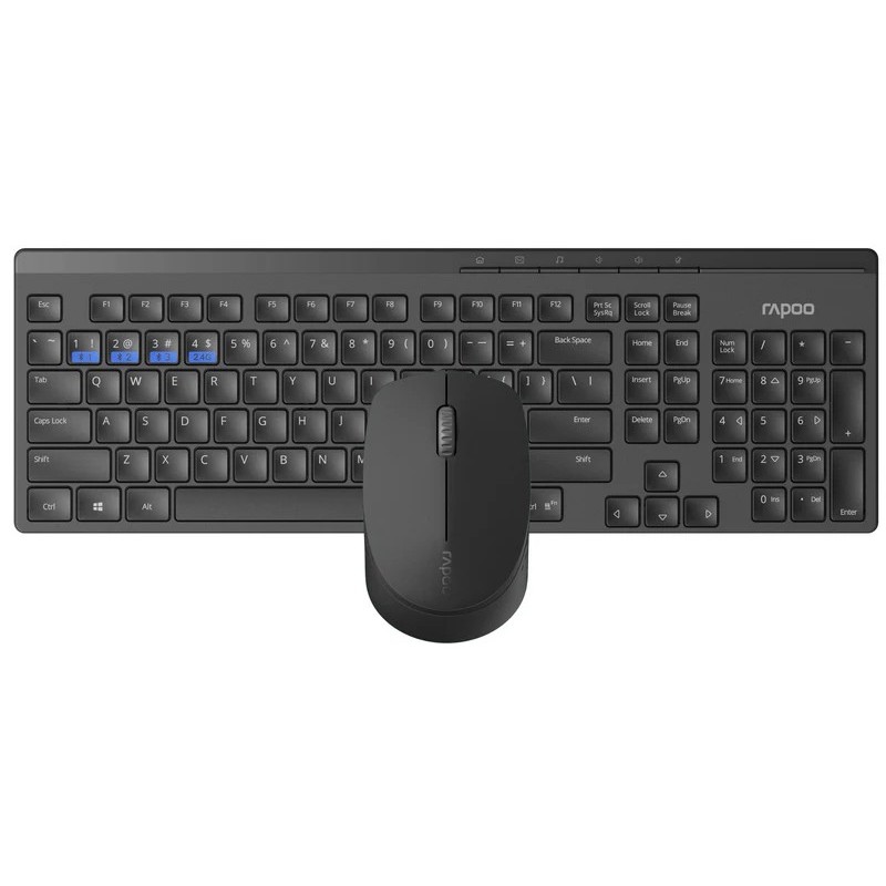 Rapoo 8110M Multi-Mode Wireless Keyboard & Mouse Combo