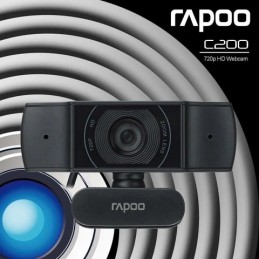 Rapoo C200 720p HD Webcam – Super Wide Angle with Microphone