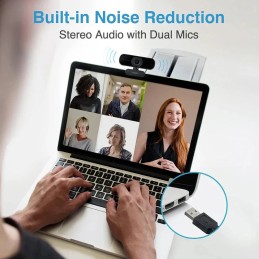 Rapoo C260 1080p HD Webcam – Built-in Dual Noise Reduction Microphone
