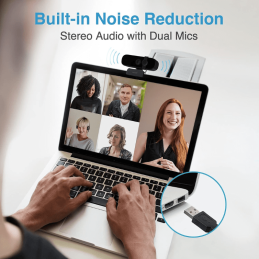 Rapoo C280 2K HD Webcam – Built-in Omnidirectional Dual Noise Reduction Microphone