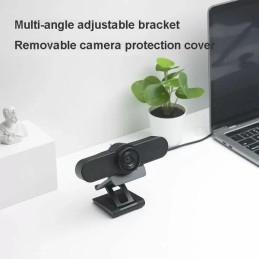 Rapoo C500 4K Webcam – Dual Noise-Reduction Microphones, Autofocus, Privacy Cover