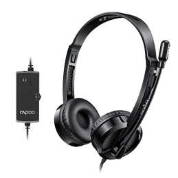 Rapoo H120 Wired Stereo Headphones – 3.5mm Jack