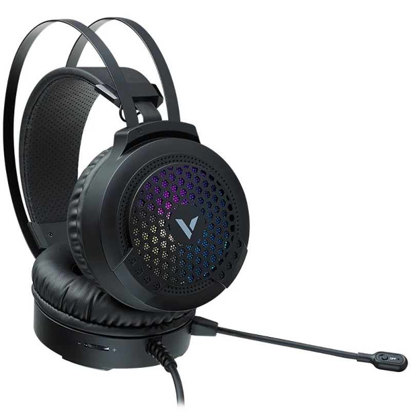 Rapoo VH120 Illuminated Gaming Headset – Black (RGB Colours)