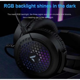 Rapoo VH120 Illuminated Gaming Headset – Black (RGB Colours)