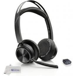 Poly Voyager Focus 2 Wired/Wireless Bluetooth Stereo Headset –  USB-C + BT700C (Adapter USB-C/A) (9T9J4AA)