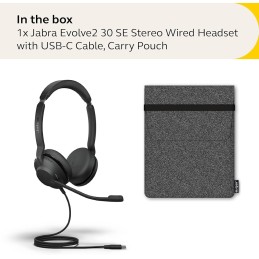Jabra Evolve2 30 SE USB-C Wired UC Stereo Headset – 23189-989-879