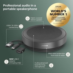 Jabra Speak2 75 Professional USB and Bluetooth Speakerphone – Microsoft Teams Certified (2775‑109)