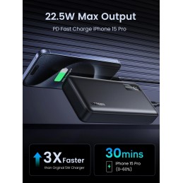 UGREEN PB312 20000mAh Power Bank – Two-way Fast Charging, Dual USB, PD 20W, Quick Charge, Portable Battery