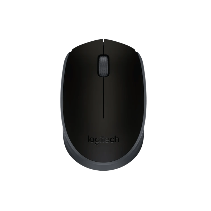 Logitech M171 Wireless Mouse – Black, 2.4GHz, Plug-and-Play, Long Battery Life, Portable - Black