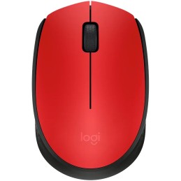 Logitech M171 Wireless Mouse – Black, 2.4GHz, Plug-and-Play, Long Battery Life, Portable -Red