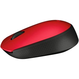 Logitech M171 Wireless Mouse – Black, 2.4GHz, Plug-and-Play, Long Battery Life, Portable -Red