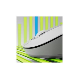 Logitech M650 Signature Wireless Mouse – Off White, Bluetooth & 2.4GHz, Rechargeable