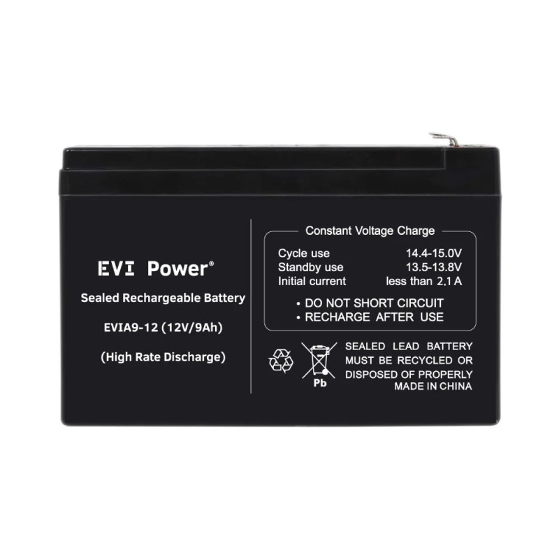 EVI 9Ah 12V Lead-Acid Battery – Sealed, Maintenance-Free, Reliable Backup Power