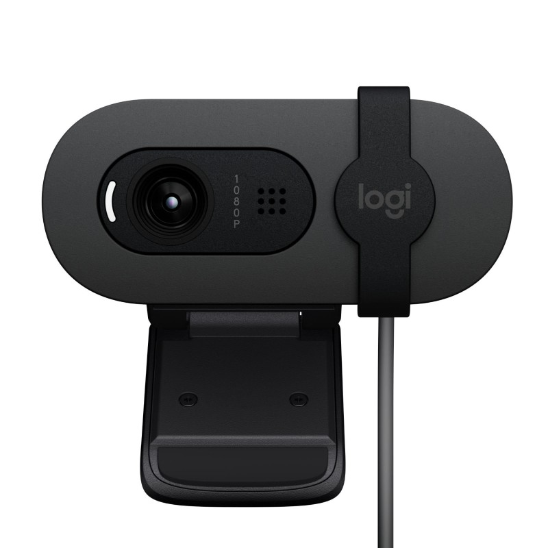 Logitech Brio FHD Webcam – Graphite, 1080p Video, USB Plug‑and‑Play, 960‑001585