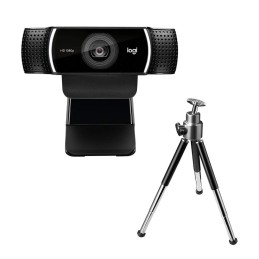 Logitech C922 HD Pro Webcam – 1080p Streaming, Dual Mics, USB Plug‑and‑Play, 960‑001088