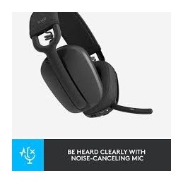 Logitech Zone Vibe 100 Bluetooth Over‑Ear Headphones – Wireless Comfort, Noise‑Cancelling Mic