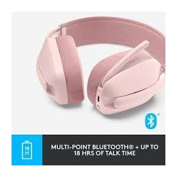 Logitech Zone Vibe 100 Bluetooth Over‑Ear Headphones – Wireless Comfort, Noise‑Cancelling Mic