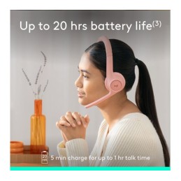 Logitech Zone 300 Bluetooth Headset – Noise‑Cancelling Mic, Wireless