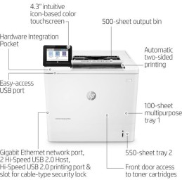 HP LaserJet Enterprise M612dn | High-Speed Monochrome Laser Printer | Duplex & Network Ready