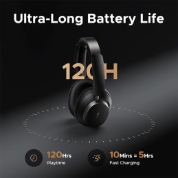 UGREEN Studio Pro Hybrid Active Noise-Cancelling Headphones – Hybrid ANC, Bluetooth 5.3, 30-Hour Battery – Black (HP206)