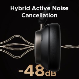 UGREEN Studio Pro Hybrid Active Noise-Cancelling Headphones – Hybrid ANC, Bluetooth 5.3, 30-Hour Battery – Black (HP206)