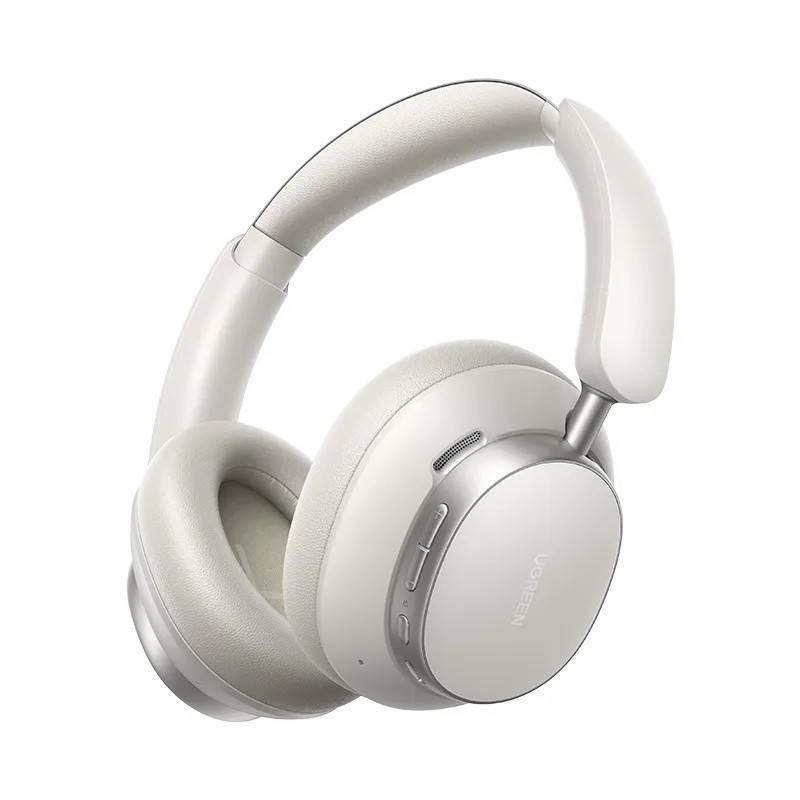 UGREEN Studio Pro Hybrid Active Noise-Cancelling Headphones – Hybrid ANC, Bluetooth 5.3, 30-Hour Battery – White