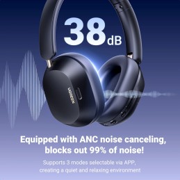 UGREEN HiTune Max5c Hybrid Active Noise-Cancelling Headphones – Hybrid ANC, Bluetooth 5.0, Extended Battery – HP203