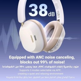 UGREEN HiTune Max5c Hybrid Active Noise-Cancelling Headphones – Hybrid ANC, Bluetooth 5.0, Extended Battery – HP203