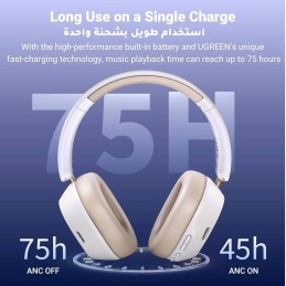 UGREEN HiTune Max5c Hybrid Active Noise-Cancelling Headphones – Hybrid ANC, Bluetooth 5.0, Extended Battery – HP203