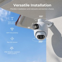 IMILAB EC6 Dual Security Camera CMSXJ68A Price in Kenya | 3K+3K WiFi CCTV Camera