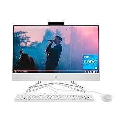 HP 24‑df0xx All‑In‑One Desktop – Intel Core i3‑1100T, 8GB DDR4‑3200, 512GB PCIe NVMe SSD, 23.8” FHD IPS Display  (NEW)
