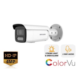 Hikvision 4MP ColorVu Smart Hybrid Light Bullet IP Camera