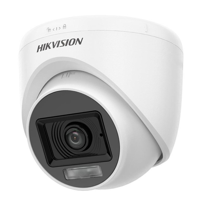 Hikvision 2MP Smart Hybrid Light Audio Fixed Turret Camera