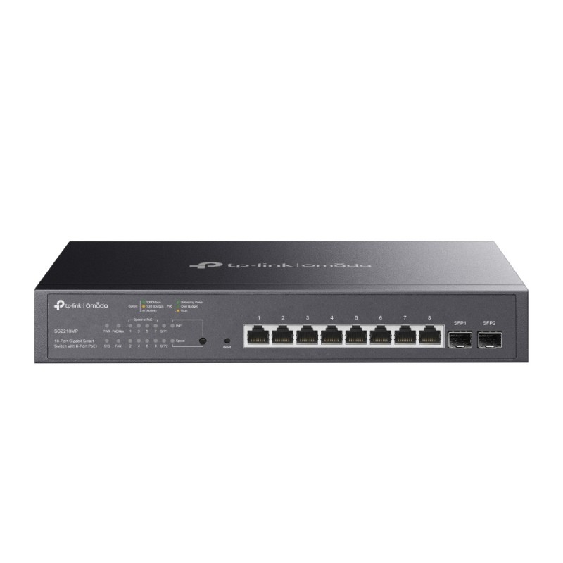 Omada SG2210MP 10-Port Gigabit Smart Switch with 8-Port PoE+