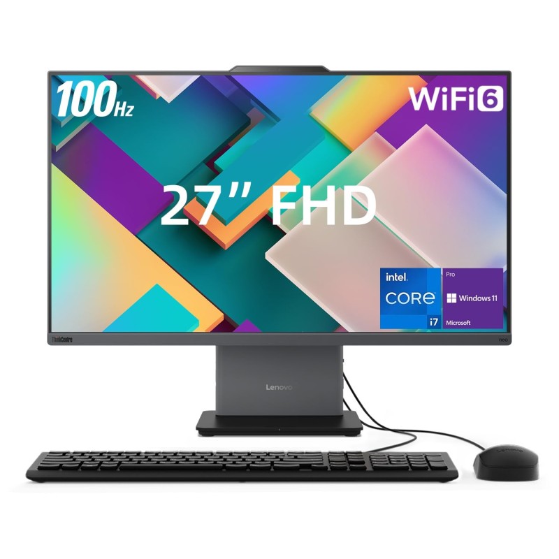 Lenovo ThinkCentre neo 50a 27″ FHD, Intel Core i7 13620H, 8GB RAM, 512GB SSD (NEW)