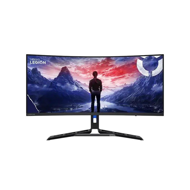 Lenovo Legion R34w‑30 34" WQHD Curved Gaming Monitor, Raven Black, HDMI + DisplayPort (NEW)