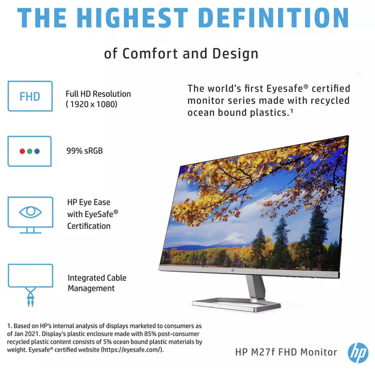 HP M27f FHD (27″ ) IPS Monitor