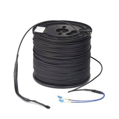 Black Pre-terminated Micro cable 24C 100m