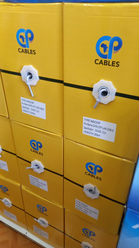 UTP Indoor Cat 6 conductor 0.52mm,305 meter